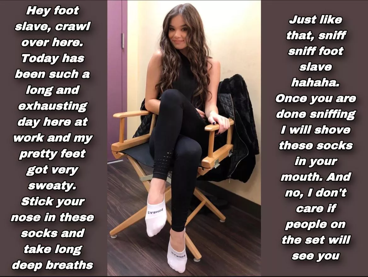 Hailee Steinfeld’s socks slave  Hailee Steinfeld’s socks slave