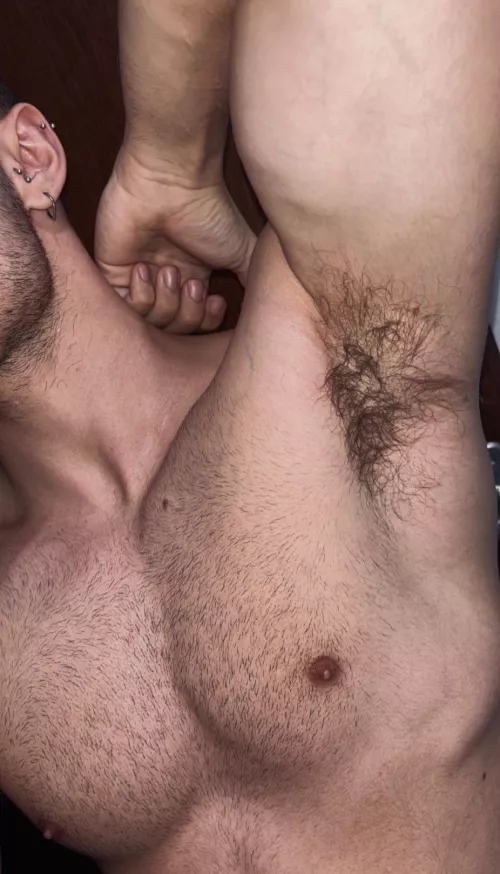 Hairy and sweaty 