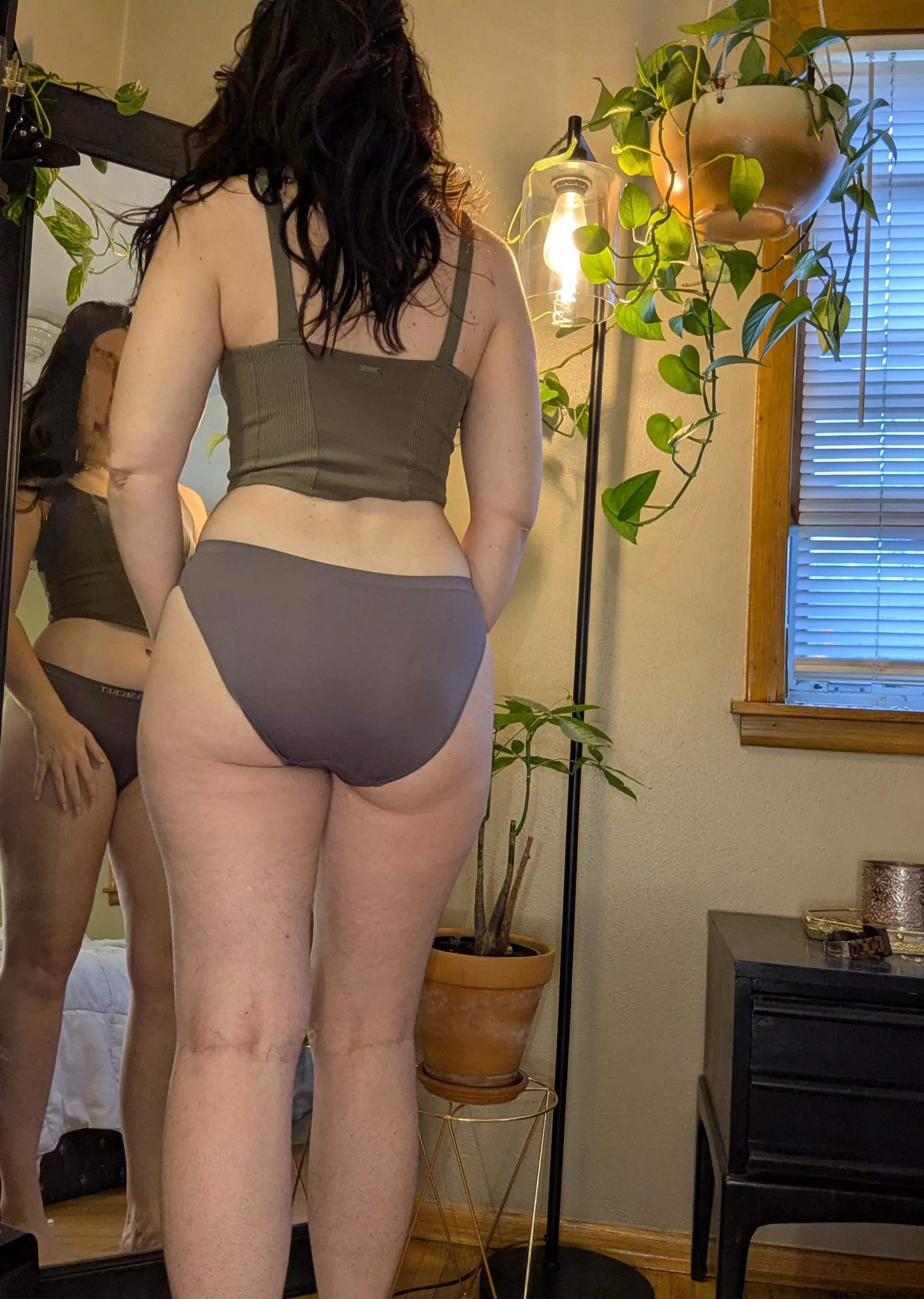 I actually love how this material hugs my curves.