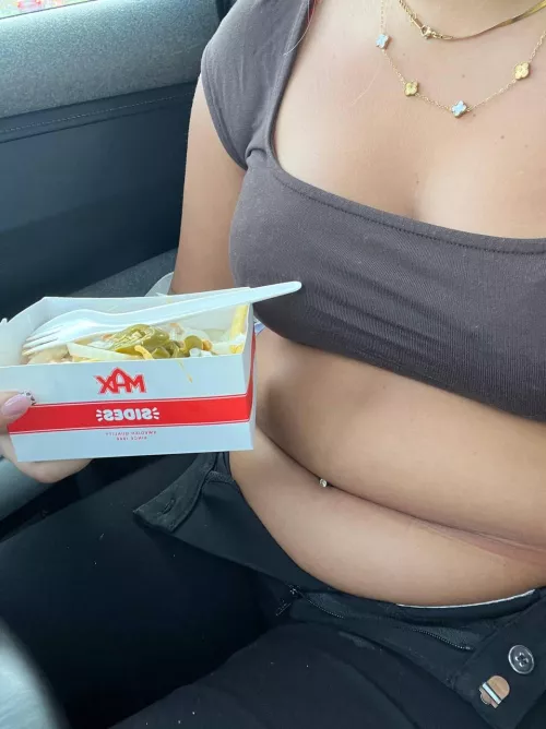 I always pick the extra big fries, calorie booomb😏