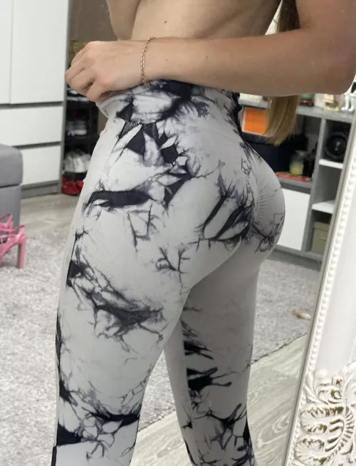 I think my butt looks better in leggings