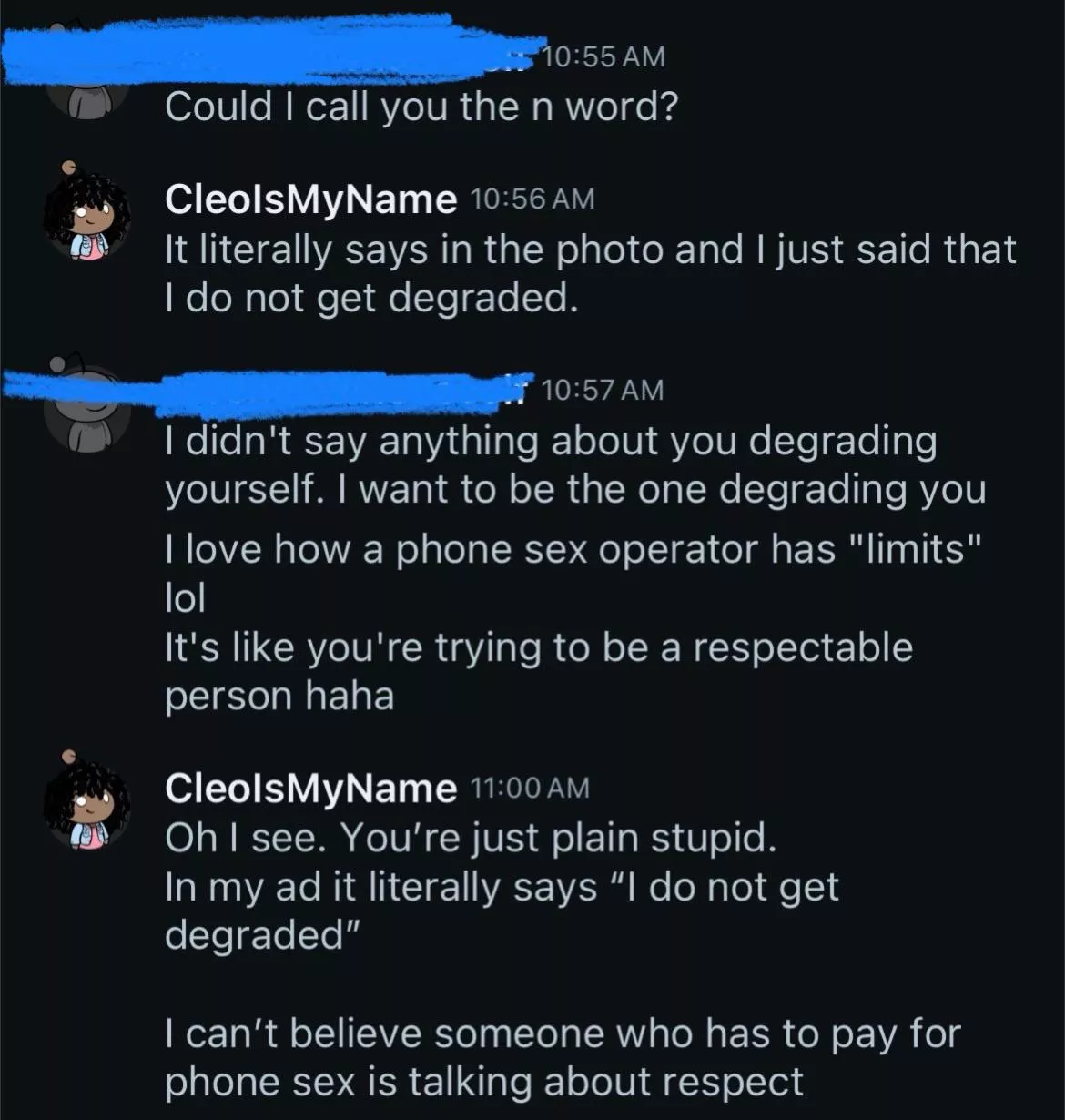 If it’s one thing men have, it’s audacity. The irony in trying to degrade a PSO while having to PAY a PSO 🤣 