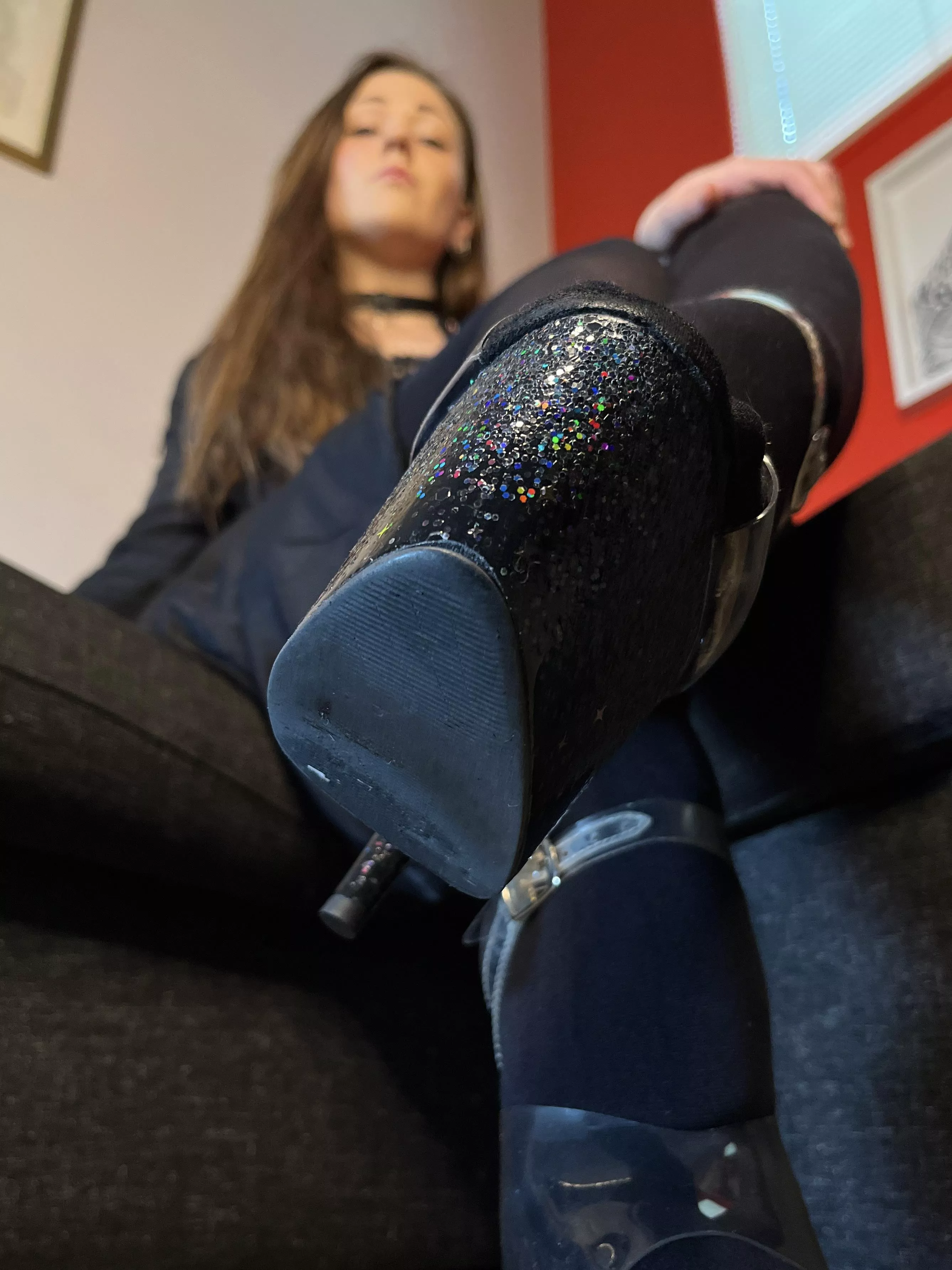 I’m going to remain fully clothed while you sit there naked wishing you could lick my pantyhose