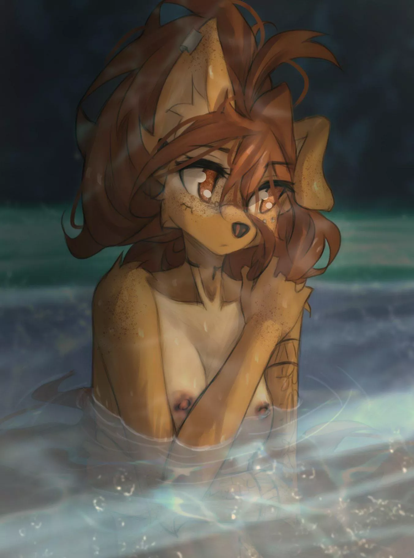 In the hot tub [F] (tinygaypirate)