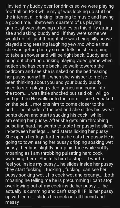 Invited my buddy over 