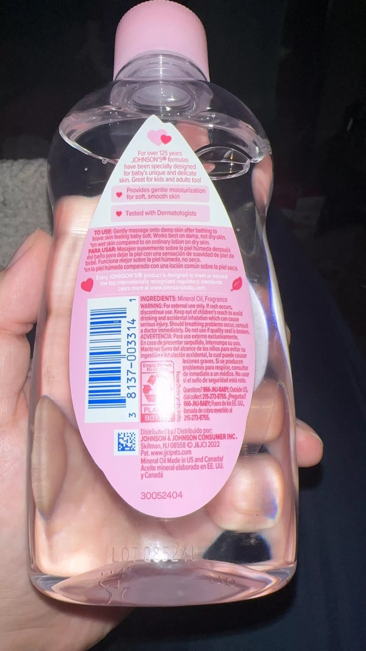 Is Johnson’s oil safe to use?