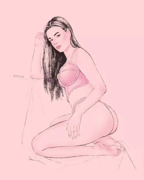 It's my cake day and I wanted to share my favorite pinup so far! Art by me