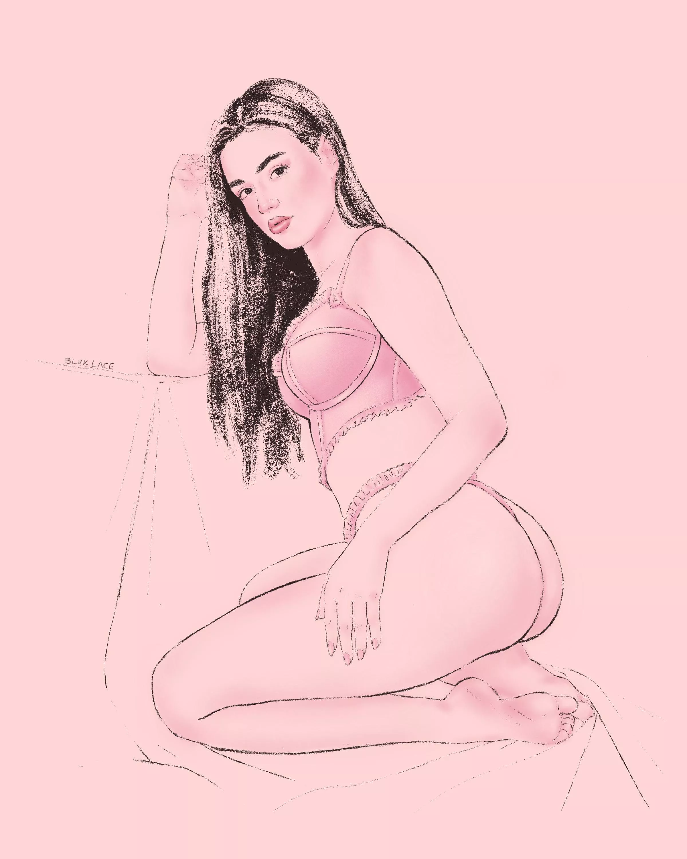 It's my cake day and I wanted to share my favorite pinup so far! Art by me