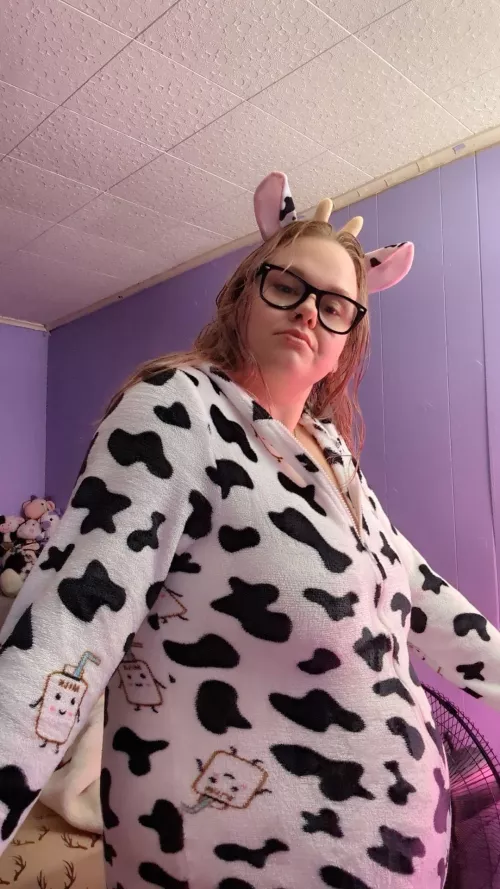 I've always loved cows, now I get to be one 😍🐄🐮