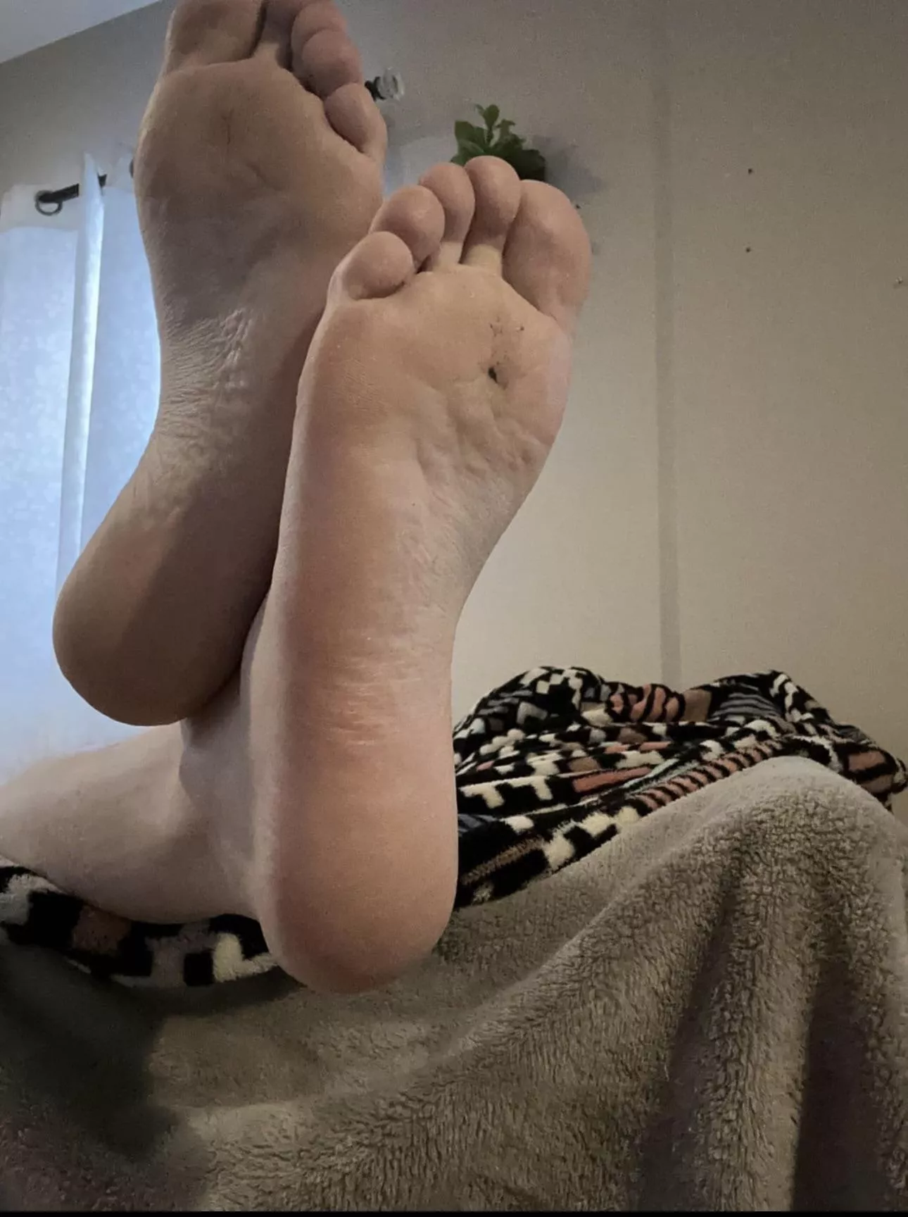 Kicking my smelly size 12s up on a Sunday and relaxing. What would you do if you walked in and saw my feet like this view? 