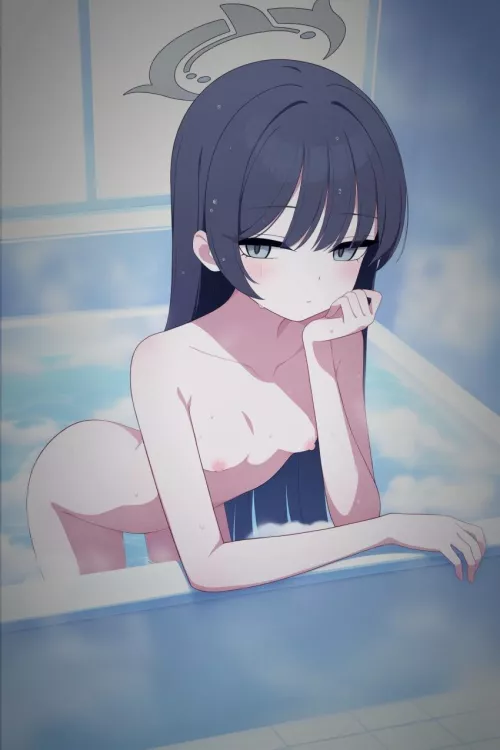 Kisaki waiting for you to get into the bathtub with her