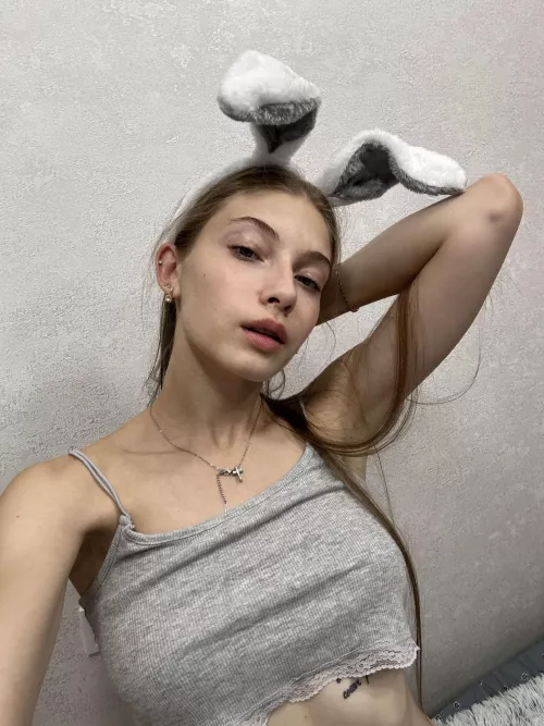 Little miniature bunny girl