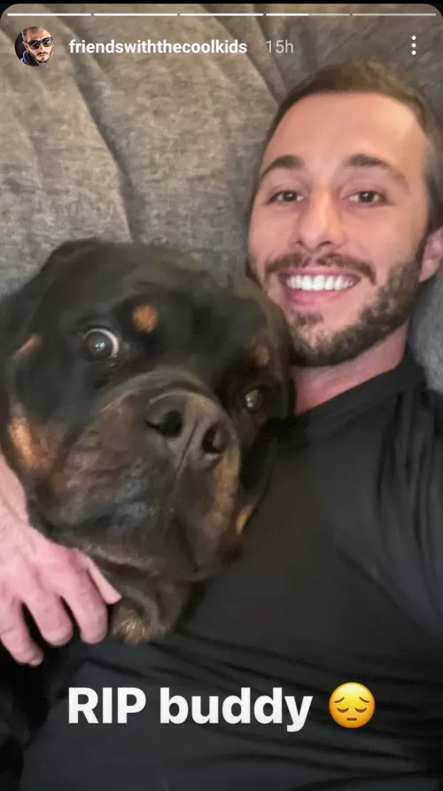 Lucas Frost misses his old dog