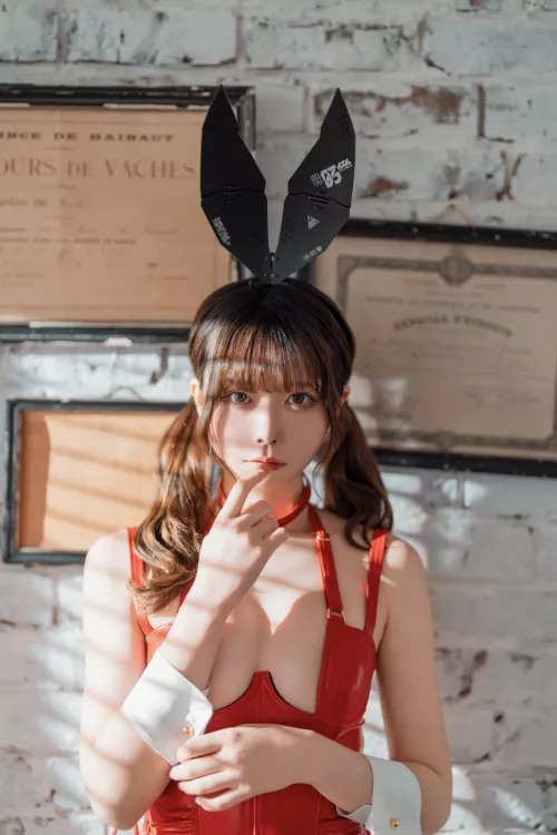 @mano_n00 - Red Bunny Girl Cosplay