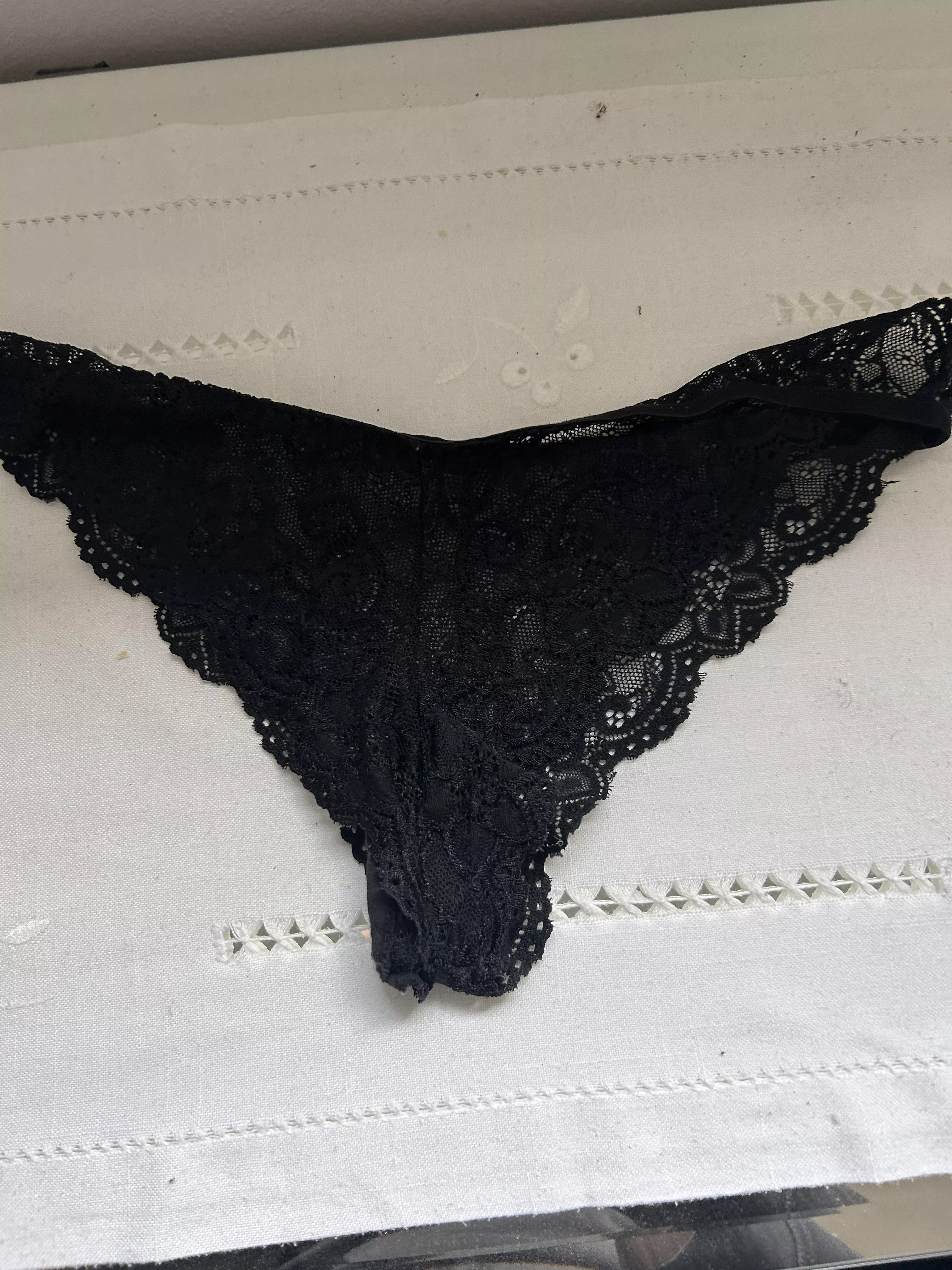 Playing with my moms panties 