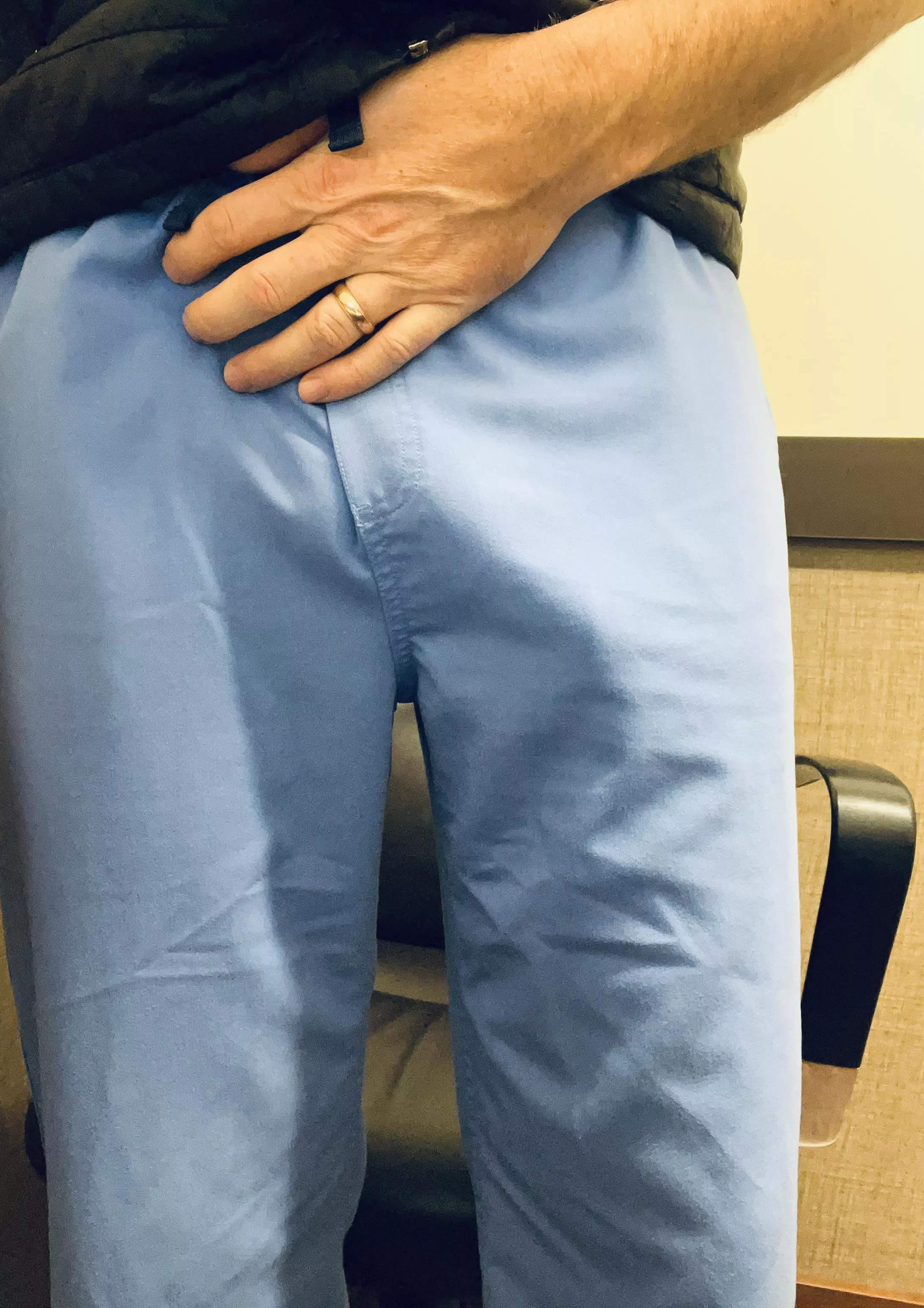 Probably shouldn’t walk around the hospital like this