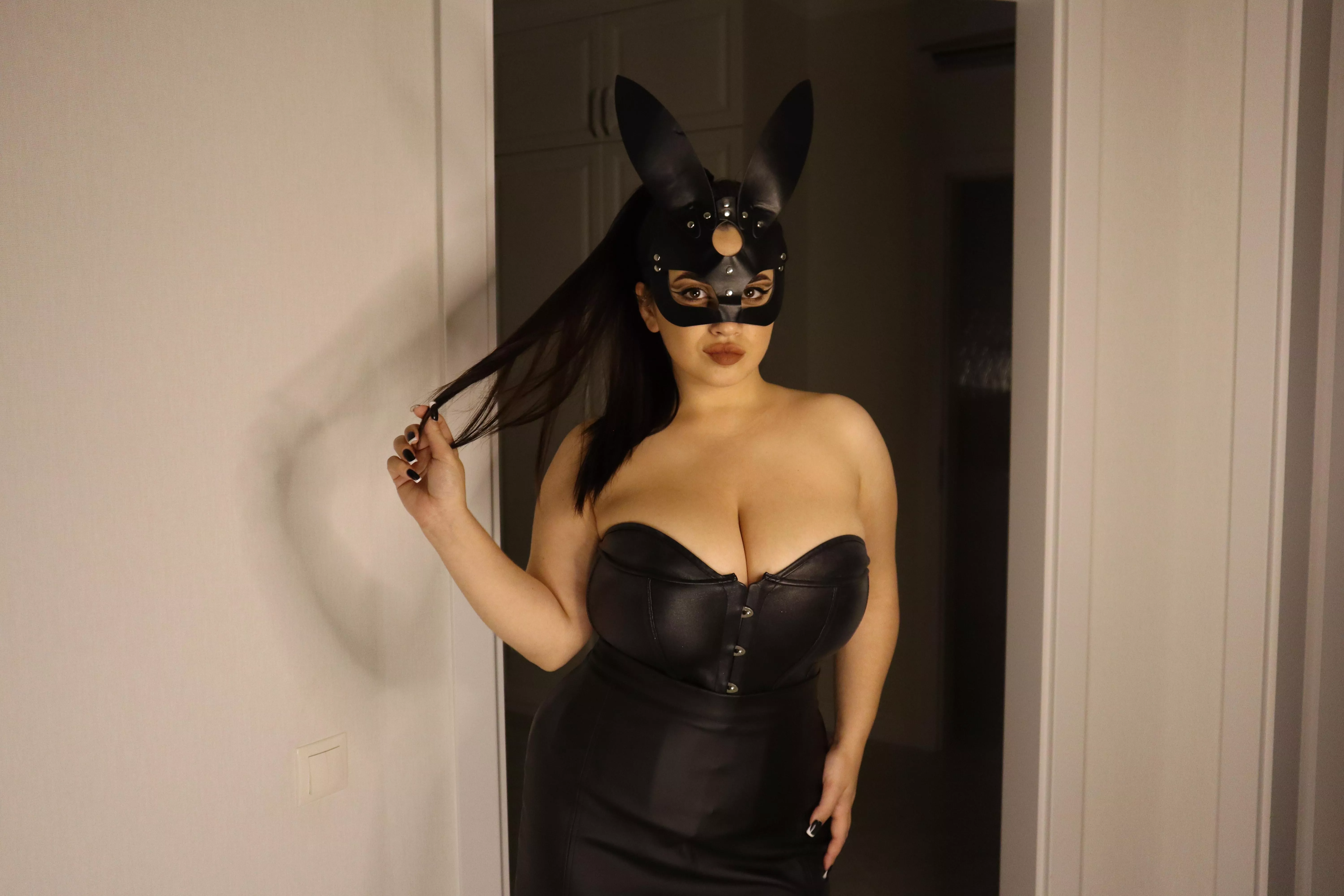 Rather taste my big boobs or just slide your cock in? [OC]