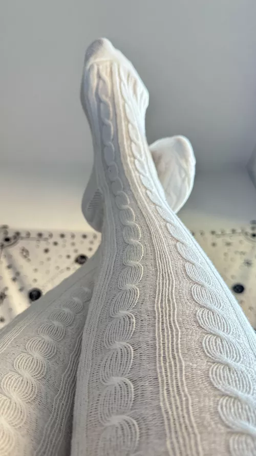 Sccchh… cum closer and look and these socks on my feet.
