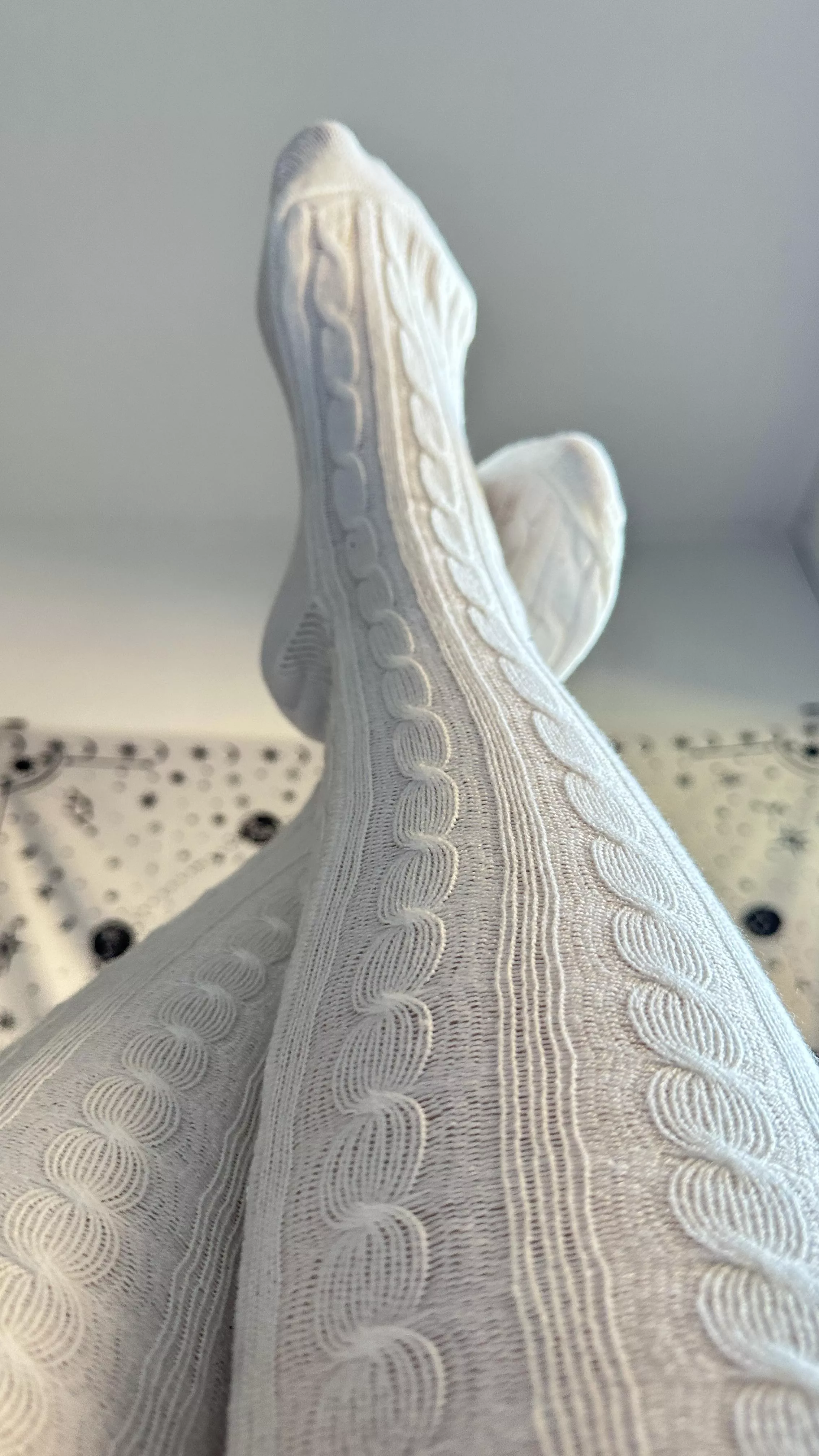 Sccchh… cum closer and look and these socks on my feet.
