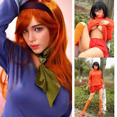 Scoobydoo velma & daphne cosplay sex doll