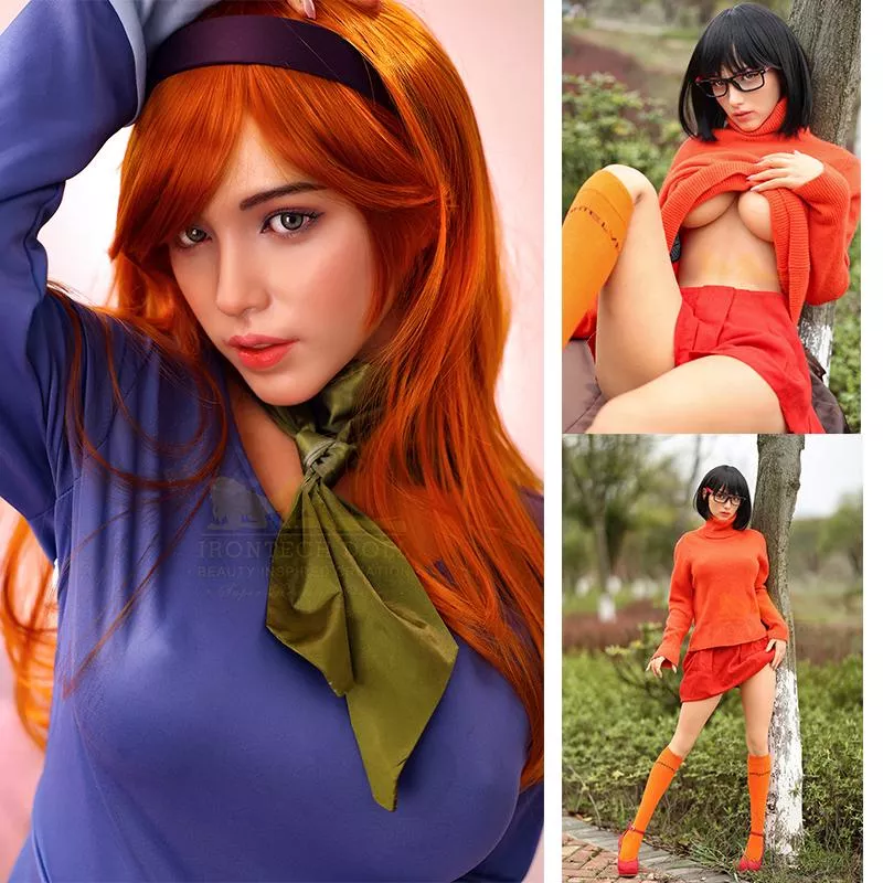 Scoobydoo velma & daphne cosplay sex doll