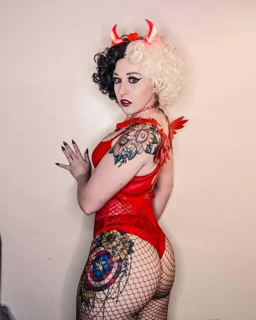 Sexy Devil in Fishnets 😈🔥