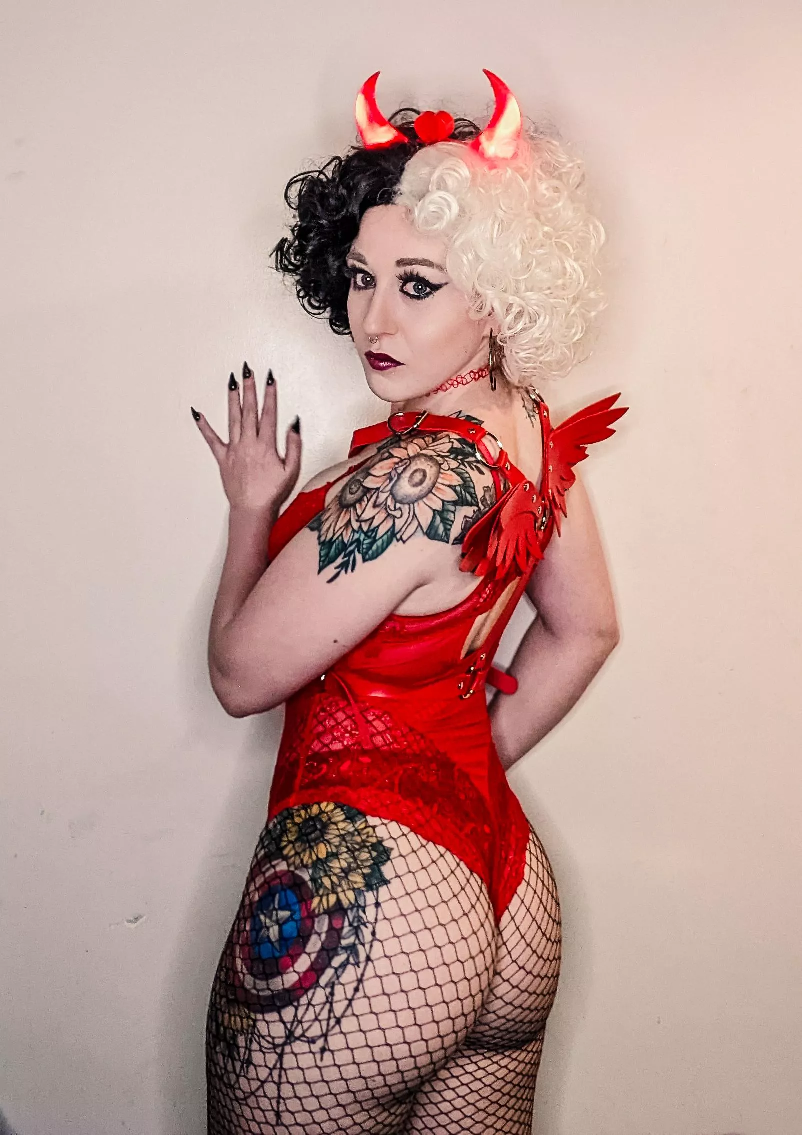 Sexy Devil in Fishnets 😈🔥