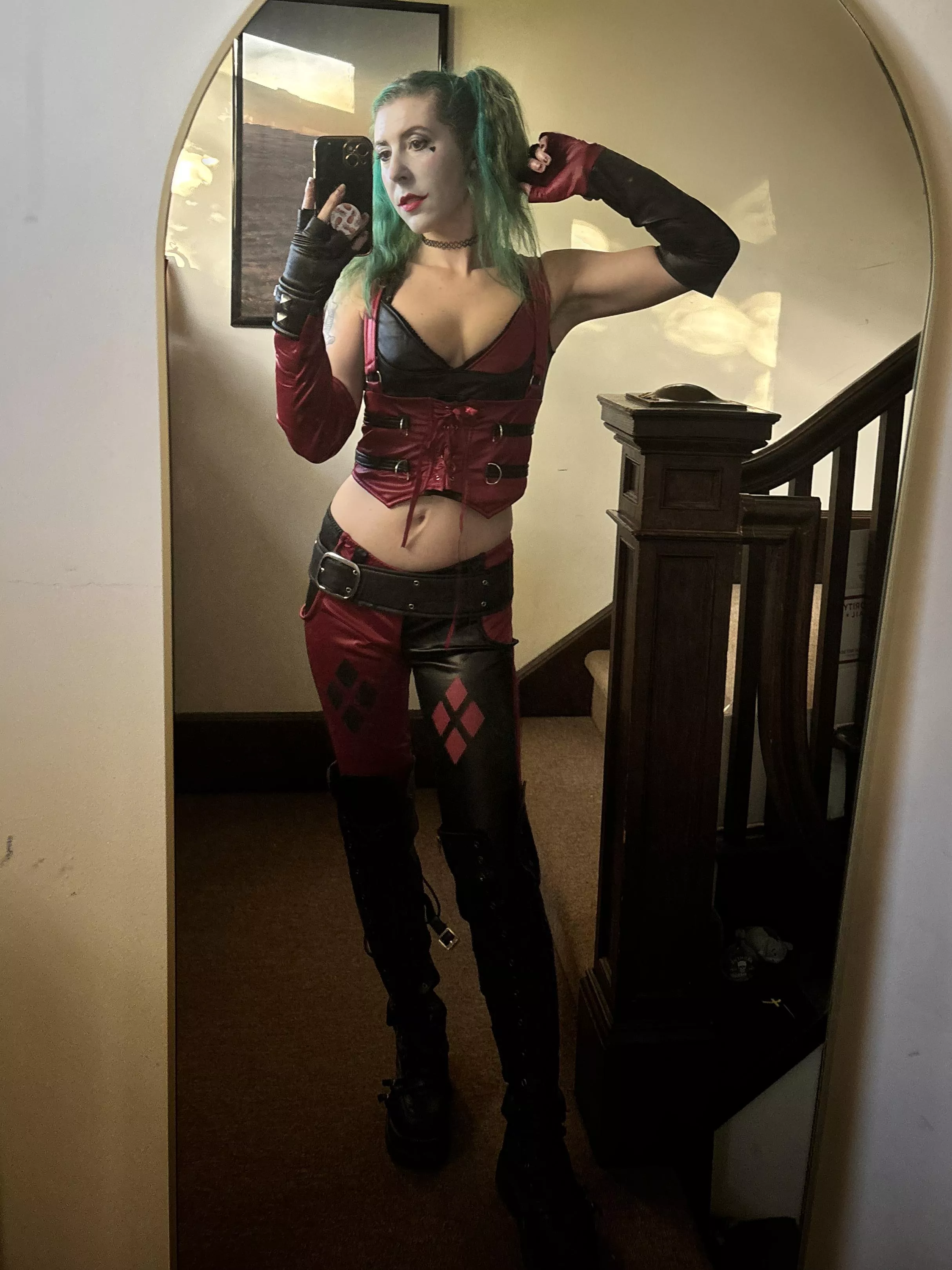 Sexy little clown selfie