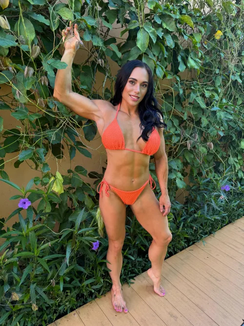 Showing off my orange bikini