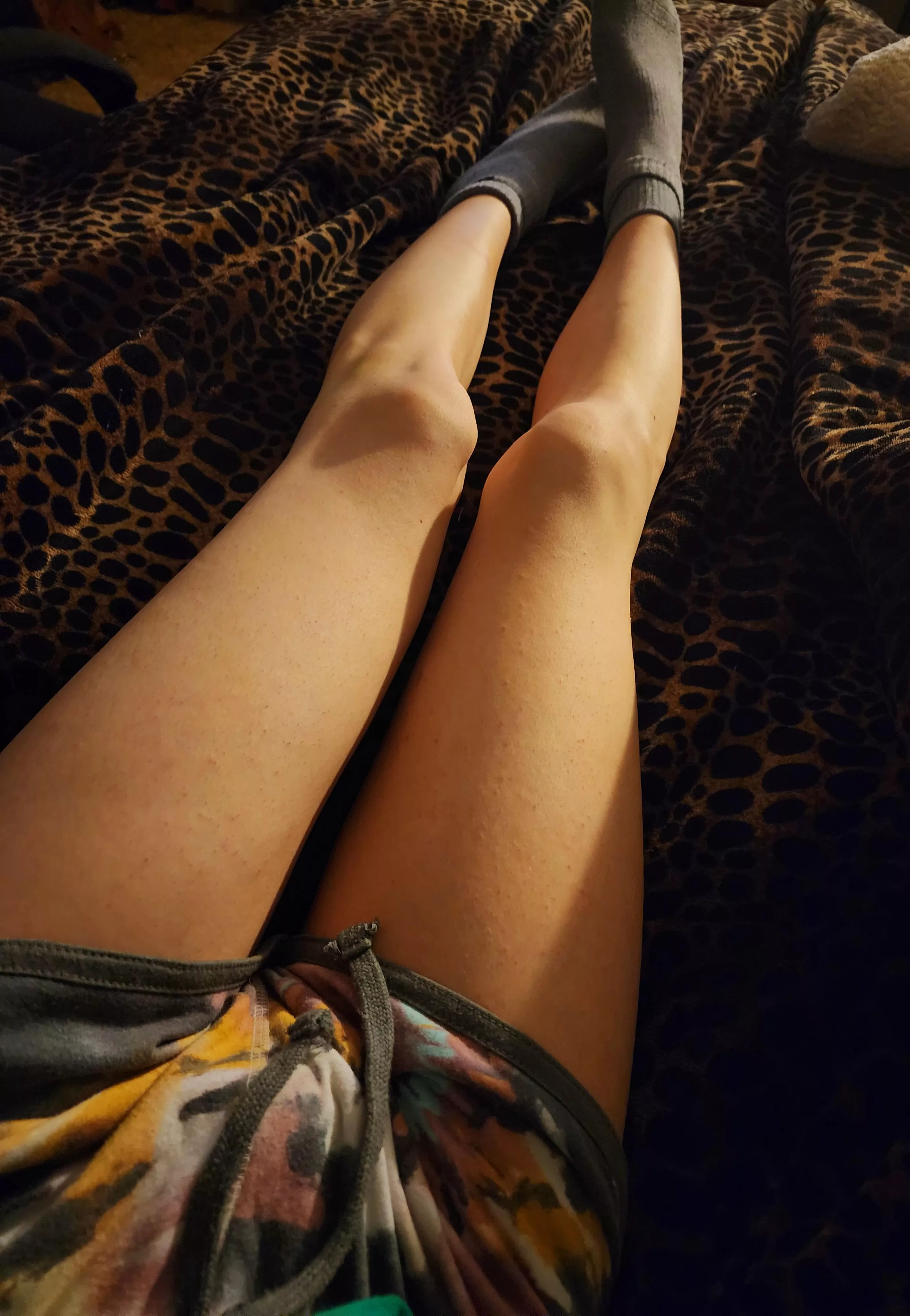 Soft legs, soft covers time for bed hehe