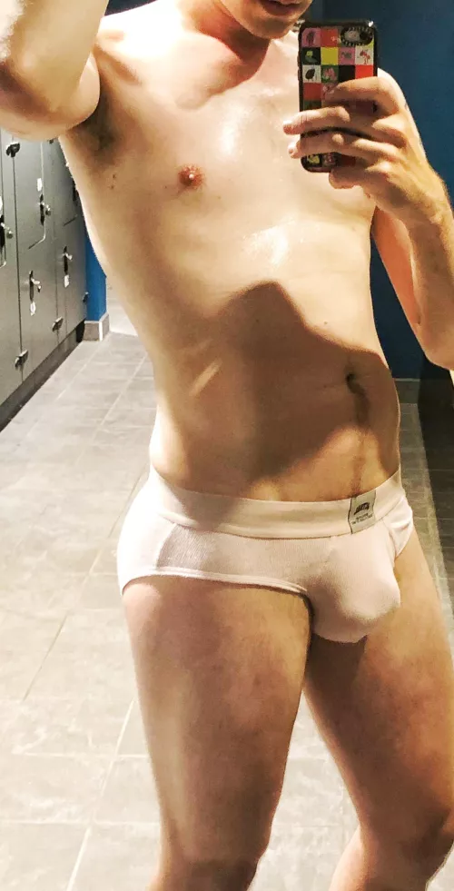 Sweaty gym undies. 