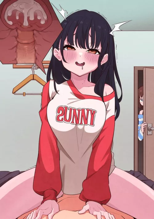 Too dazed to realize she's being watched