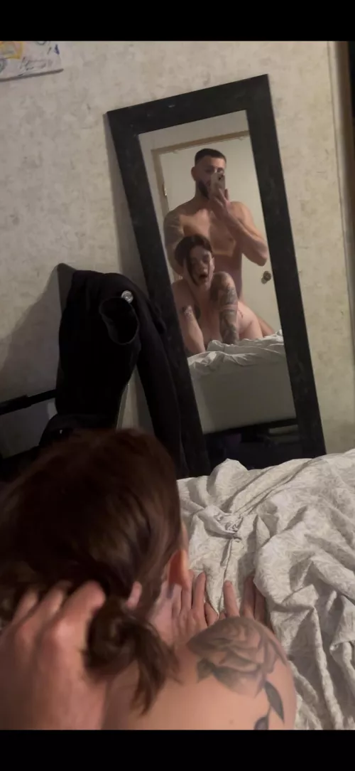 Watch him fuck me from behind 😈