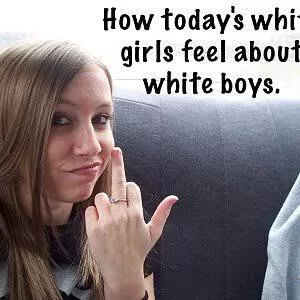 White girl's true feelings...