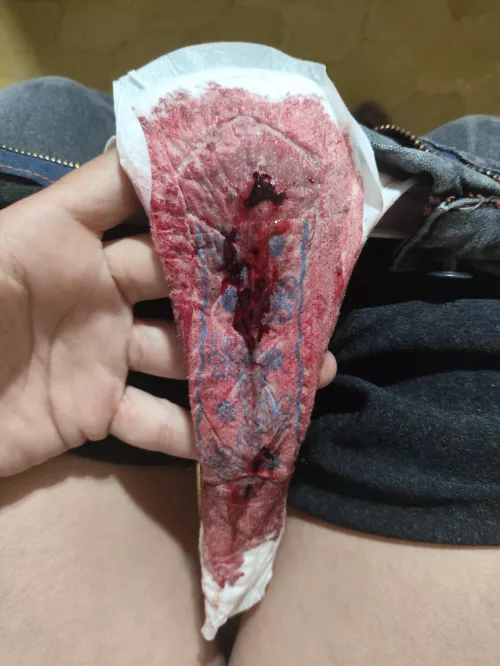 You're a pig and you're going to like this! First day of your period...