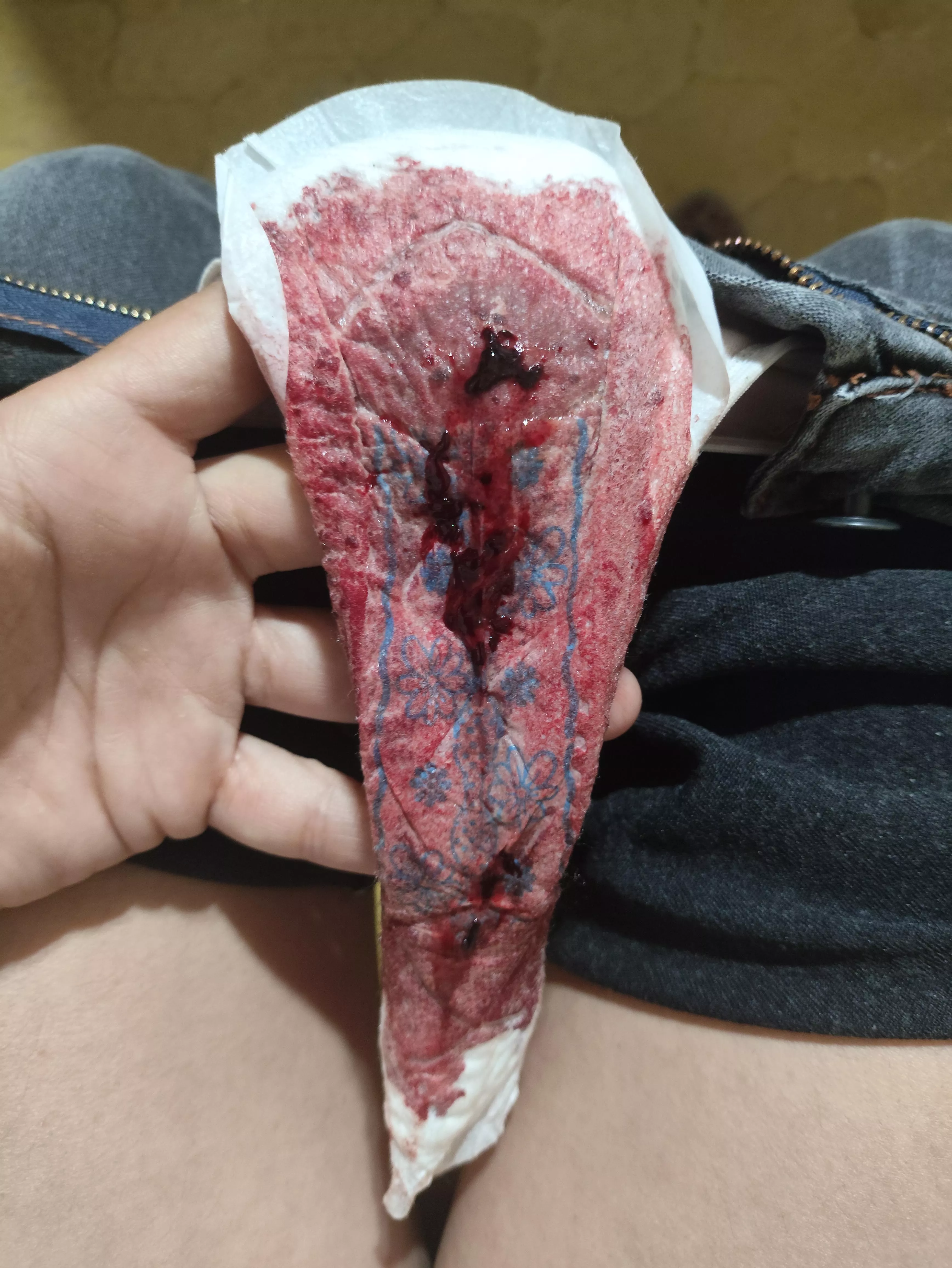 You're a pig and you're going to like this! First day of your period...