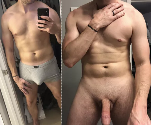 (33) I don’t necessarily think me walking around in my boxers when friends are over, at the office, etc. should be a big deal. It’s not like everyone will always imagine me naked, right? 