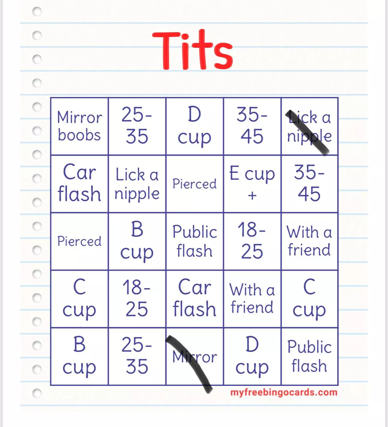 42m looking to complete a titty Tuesday bingo. DMs open
