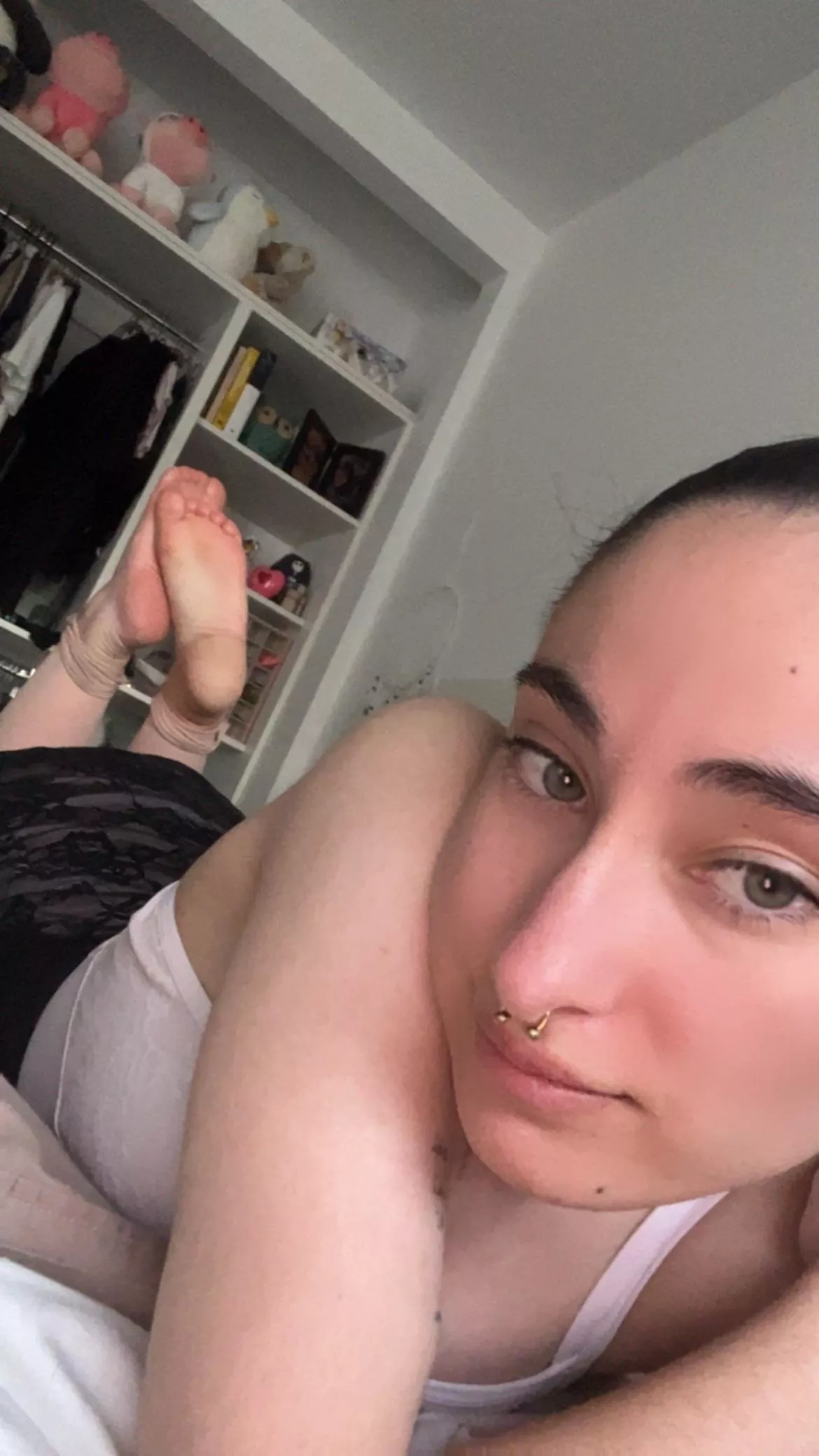 After a full day rehearsal I’ll shove my feet in your face and force you to smell 