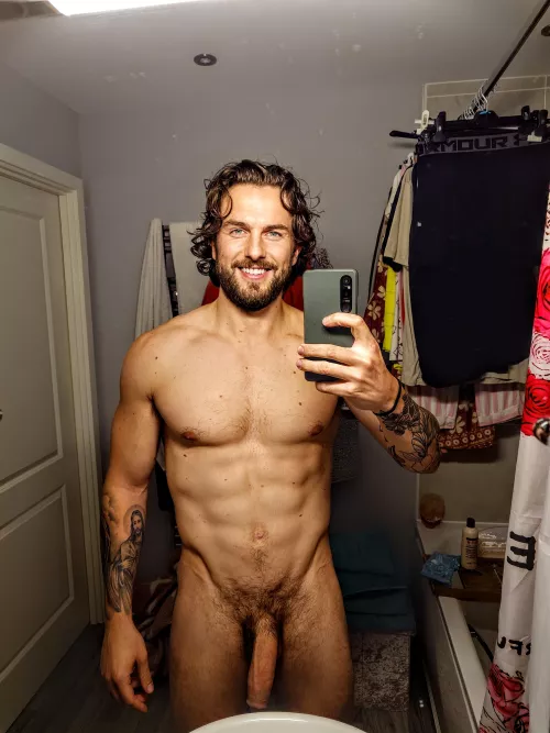 Big cock and a big smile 😊