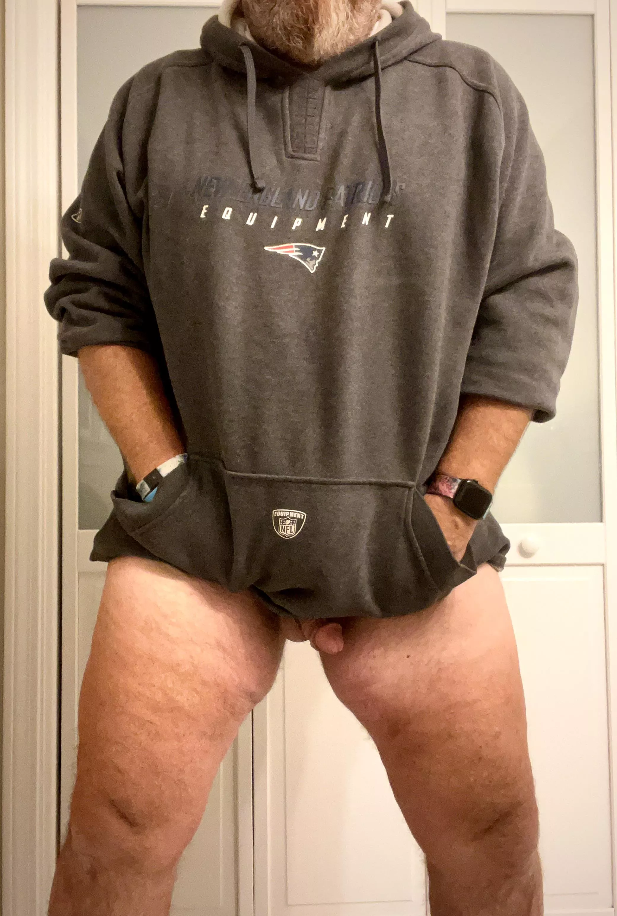 Broke out the Good Luck BB Hoodie today. A little too big, but it worked!