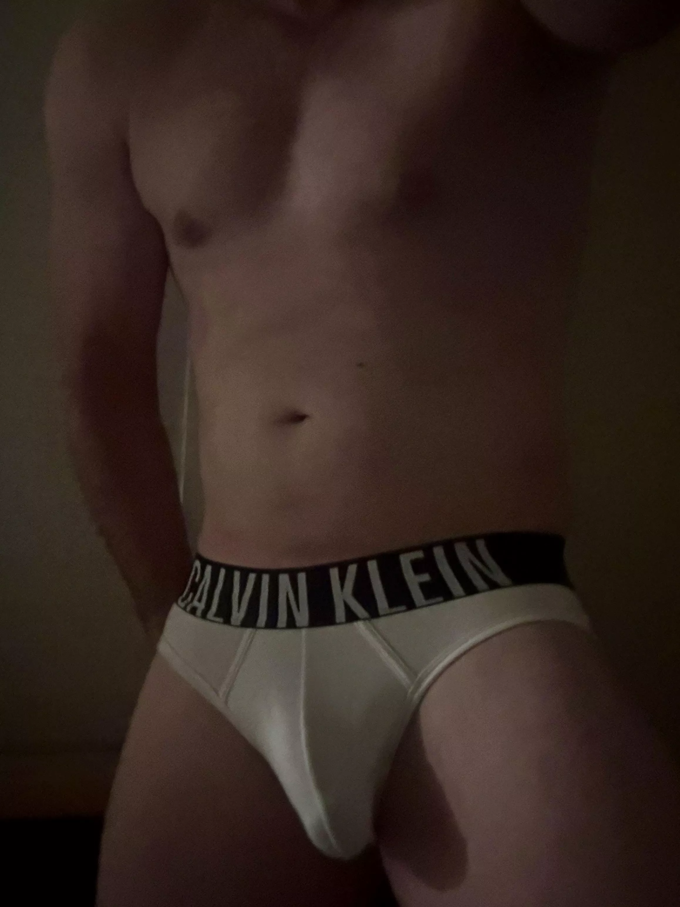 Bulging in my Calvin’s… want to reveal it? 
