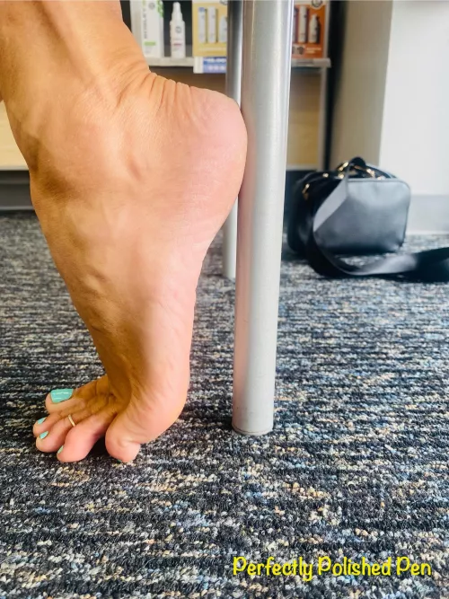 Come a little closer… these toes are perfectly polished just for you.