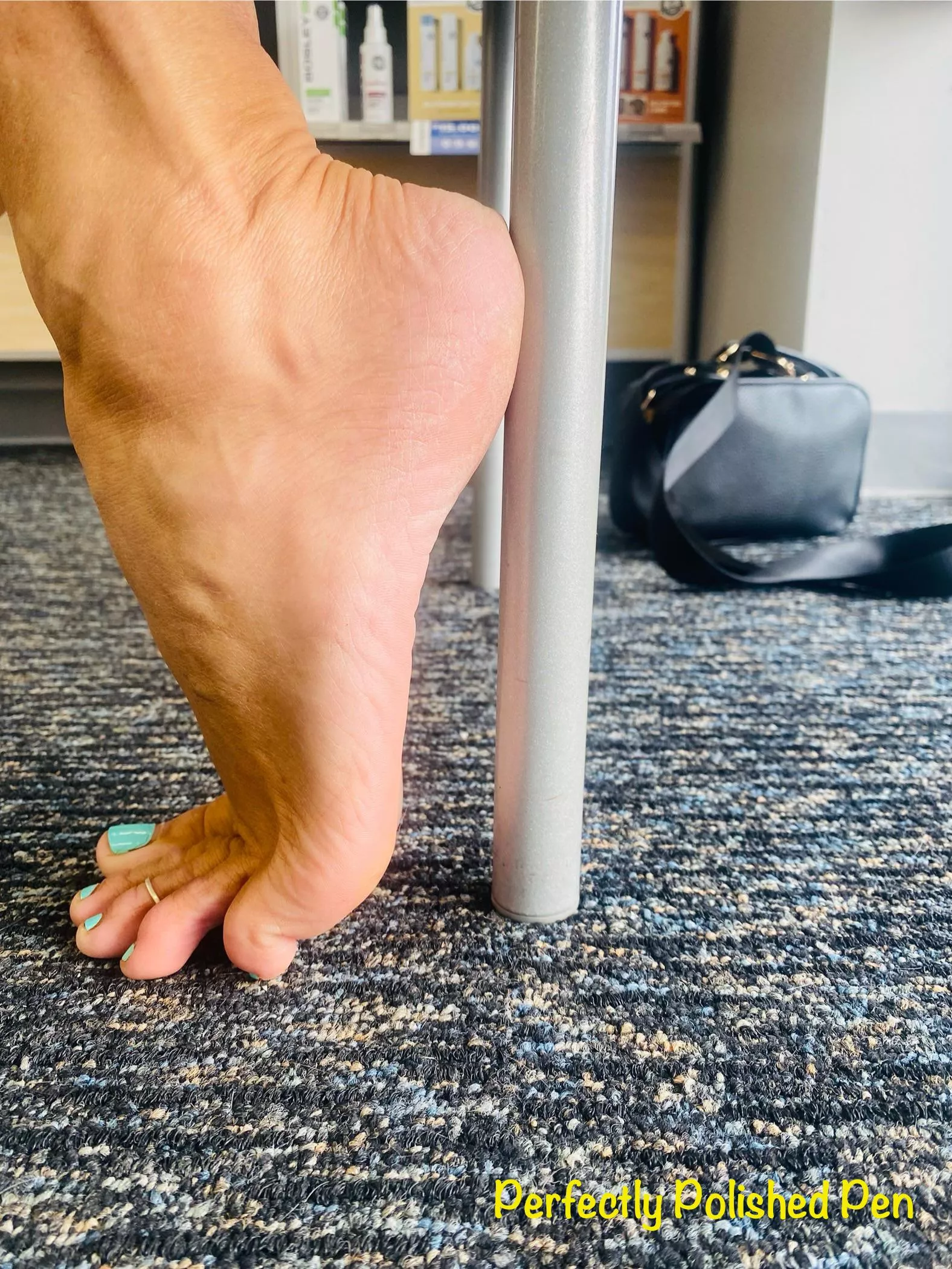 Come a little closer… these toes are perfectly polished just for you.