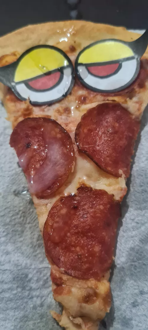 Cum on toony eyes pizza
