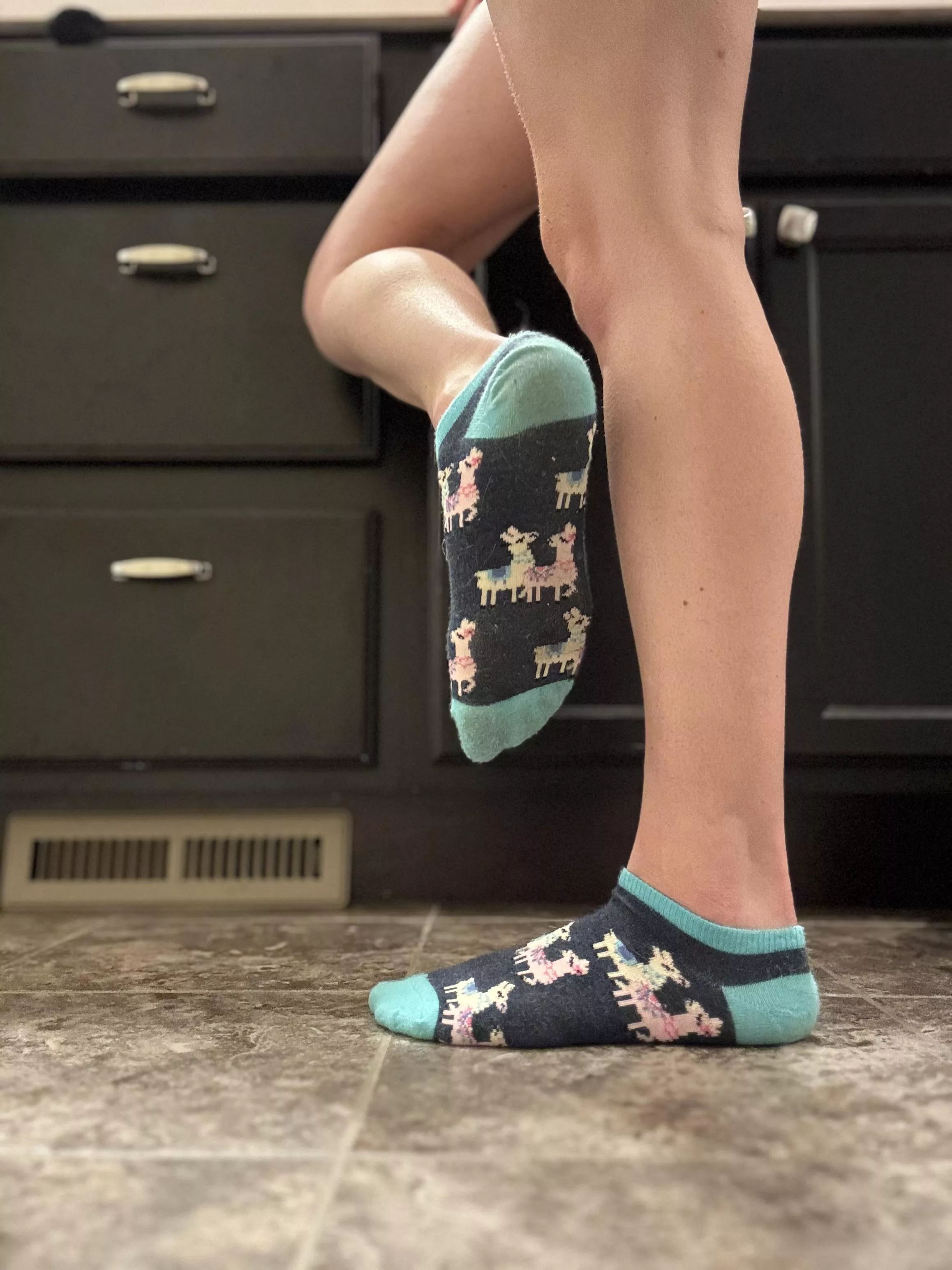 Cute llamas on my sexy feet 