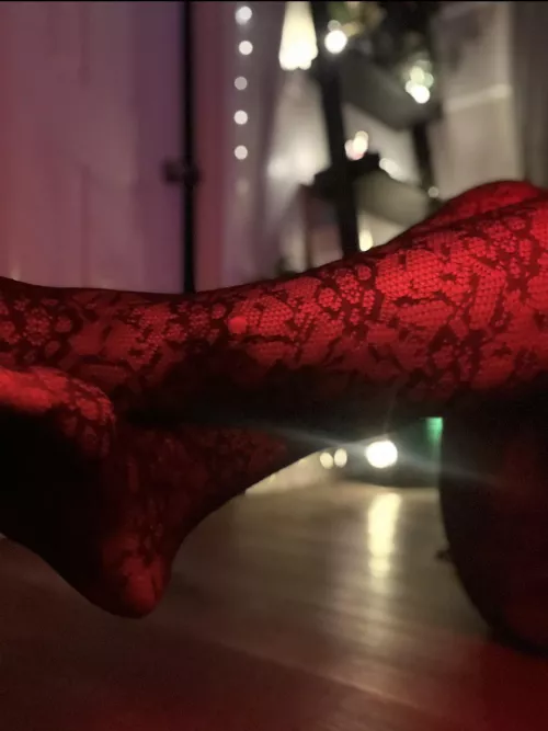 Do my fishnet soles make you weak? 