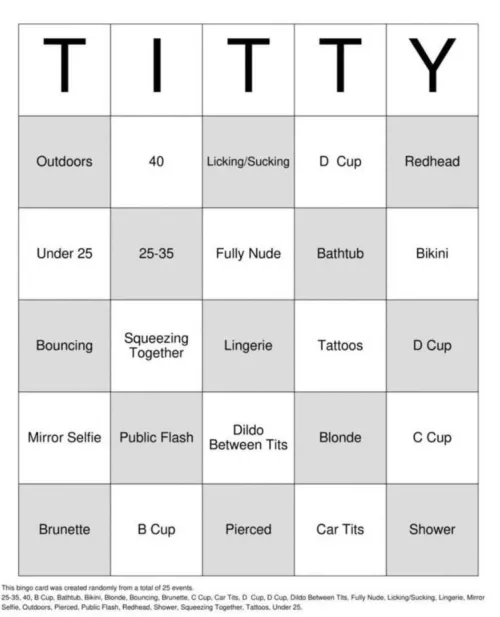 F23 help me fill out my bingo 