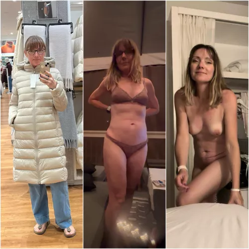 For those at church who wonder what’s underneath my wife’s coat, now you know. 