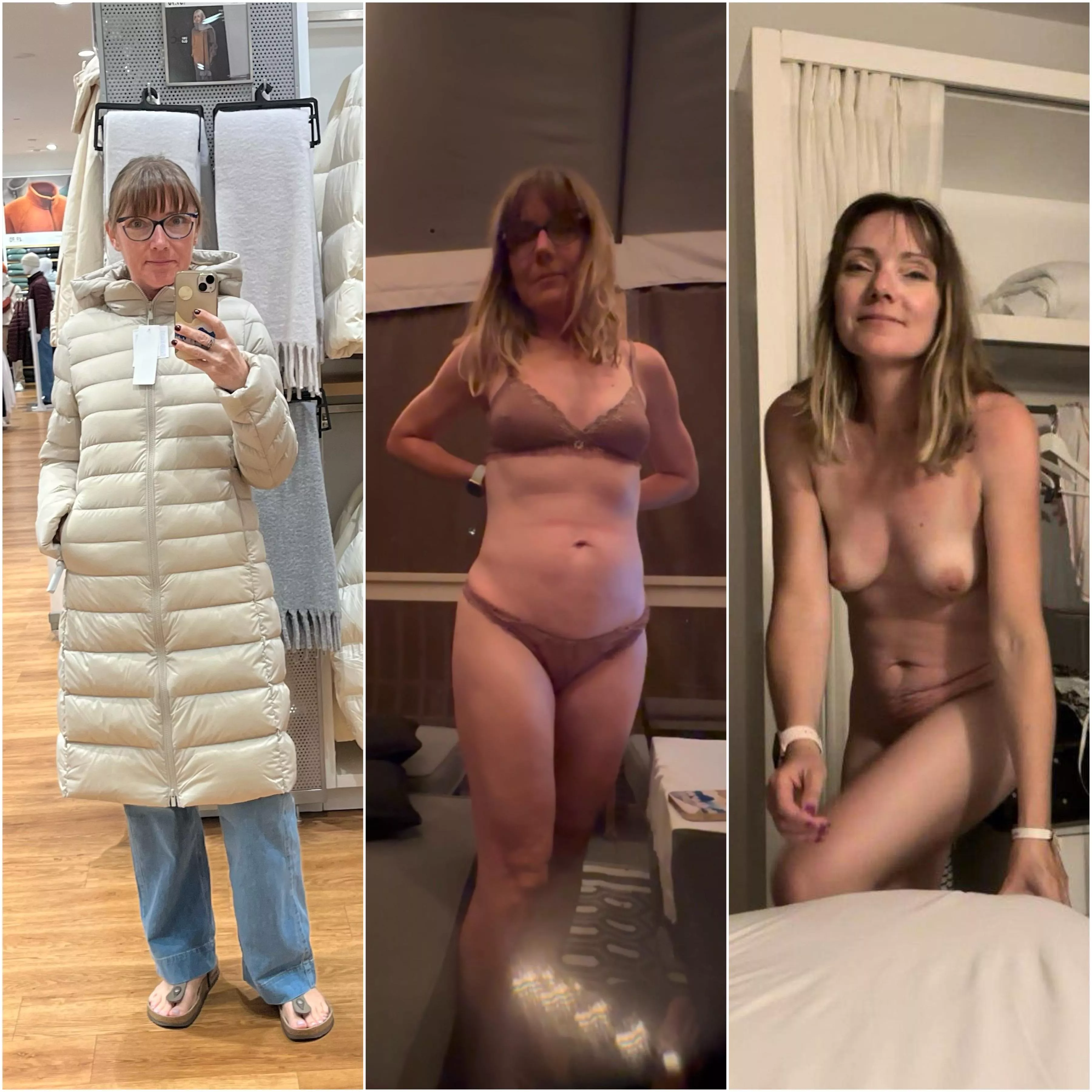 For those at church who wonder what’s underneath my wife’s coat, now you know. 